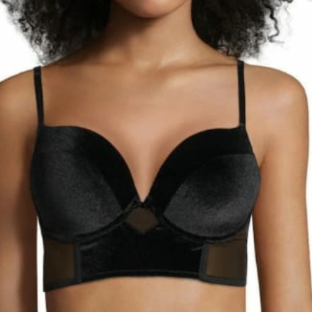 Maidenform sexy black Longline bras